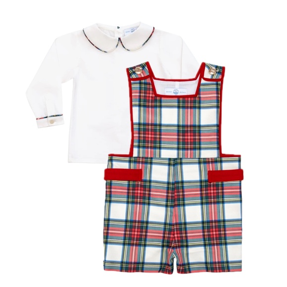 Henry Duvall James Henry Jon Jon and Peter Pan Shirt in Townsend Tartan, NWOT - Picture 1 of 15